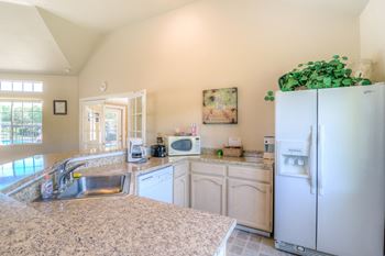 Large clubhouse with entertainer's kitchen and fireplace